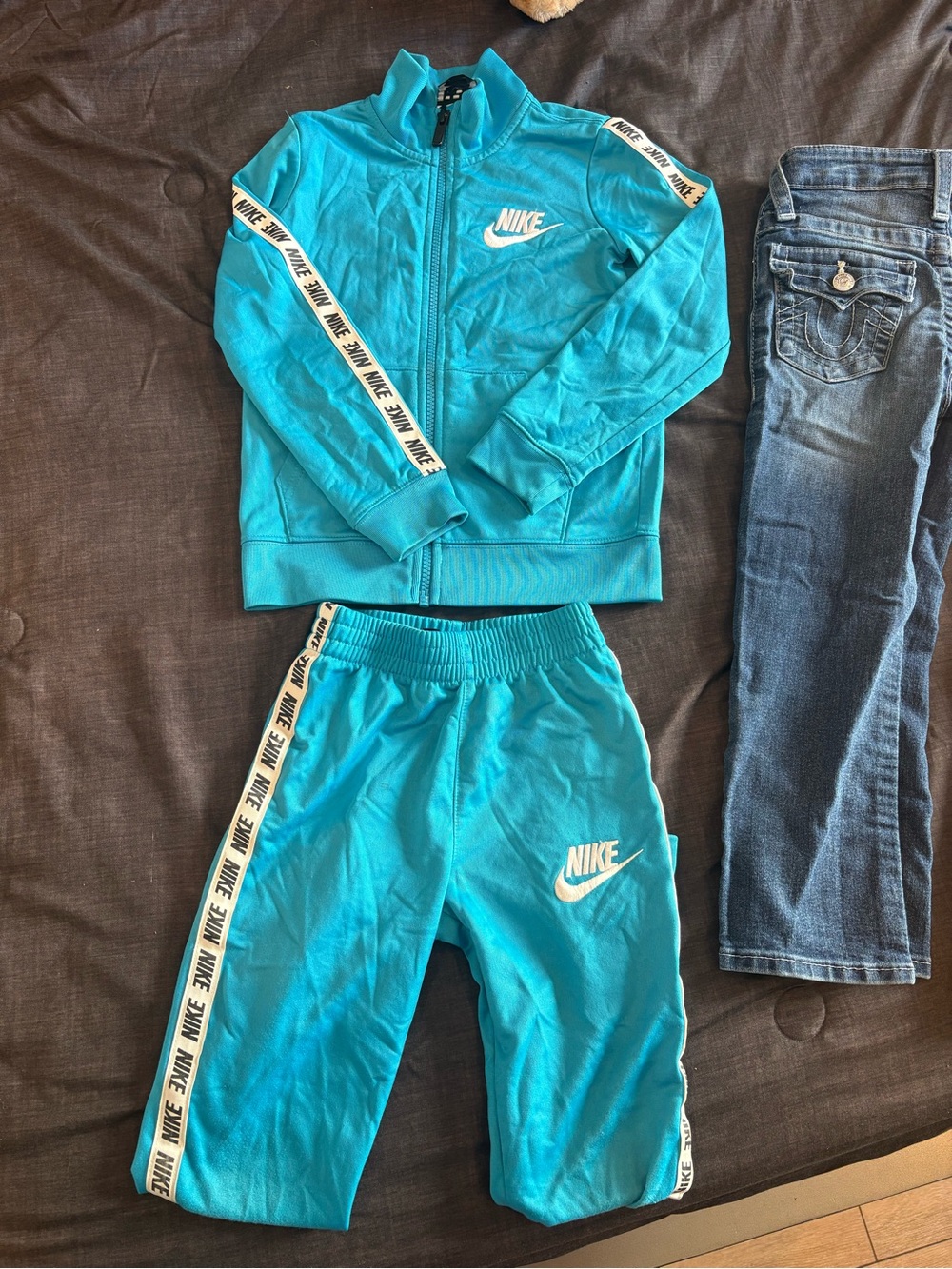 Nike Kids Teal Blue Track Jacket & Jogger Set